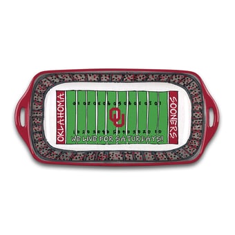Oklahoma Sooners Melamine Stadium Platter