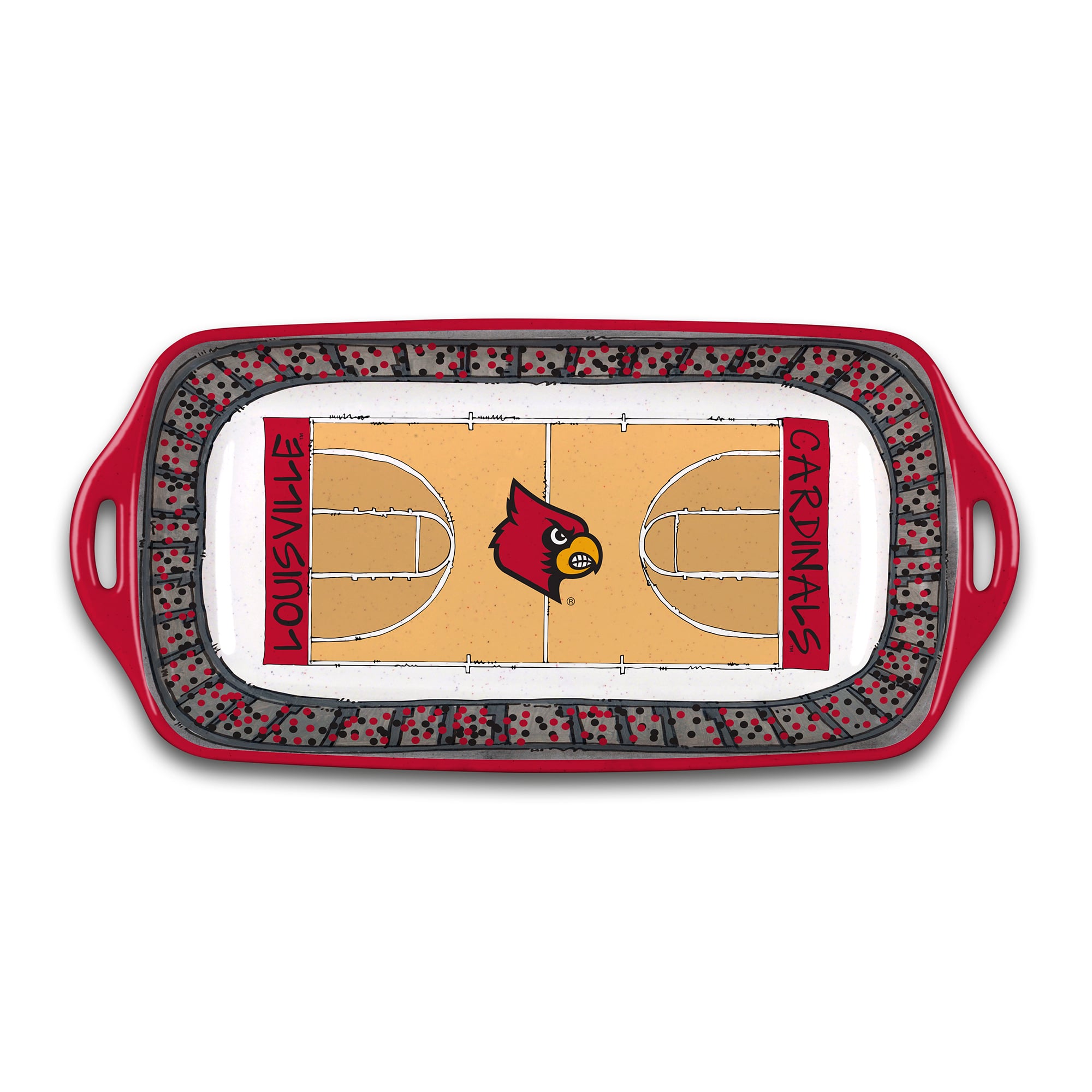 Louisville Cardinals Melamine Stadium Platter