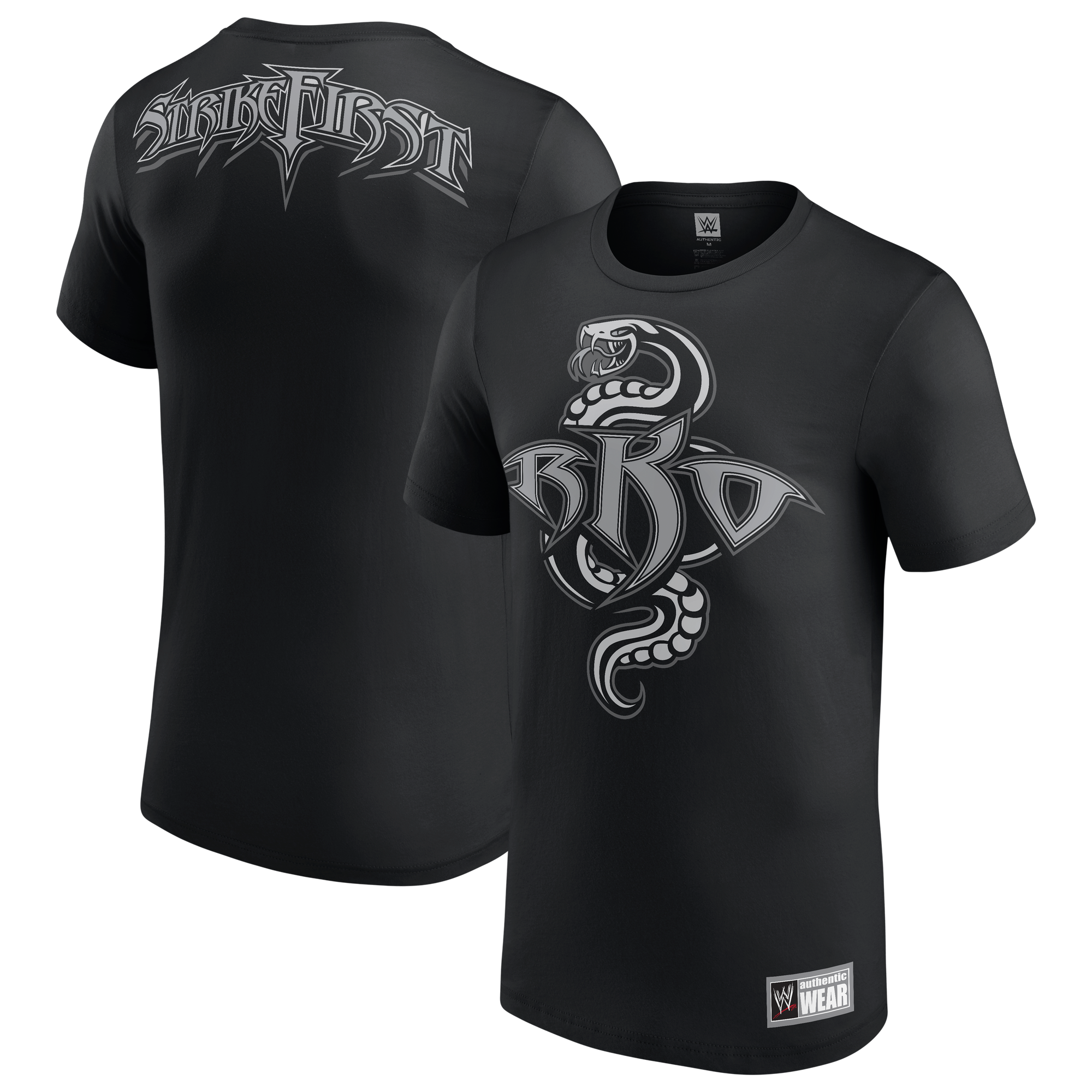 Men's Black Randy Orton WWE Recoiled Retro T-Shirt
