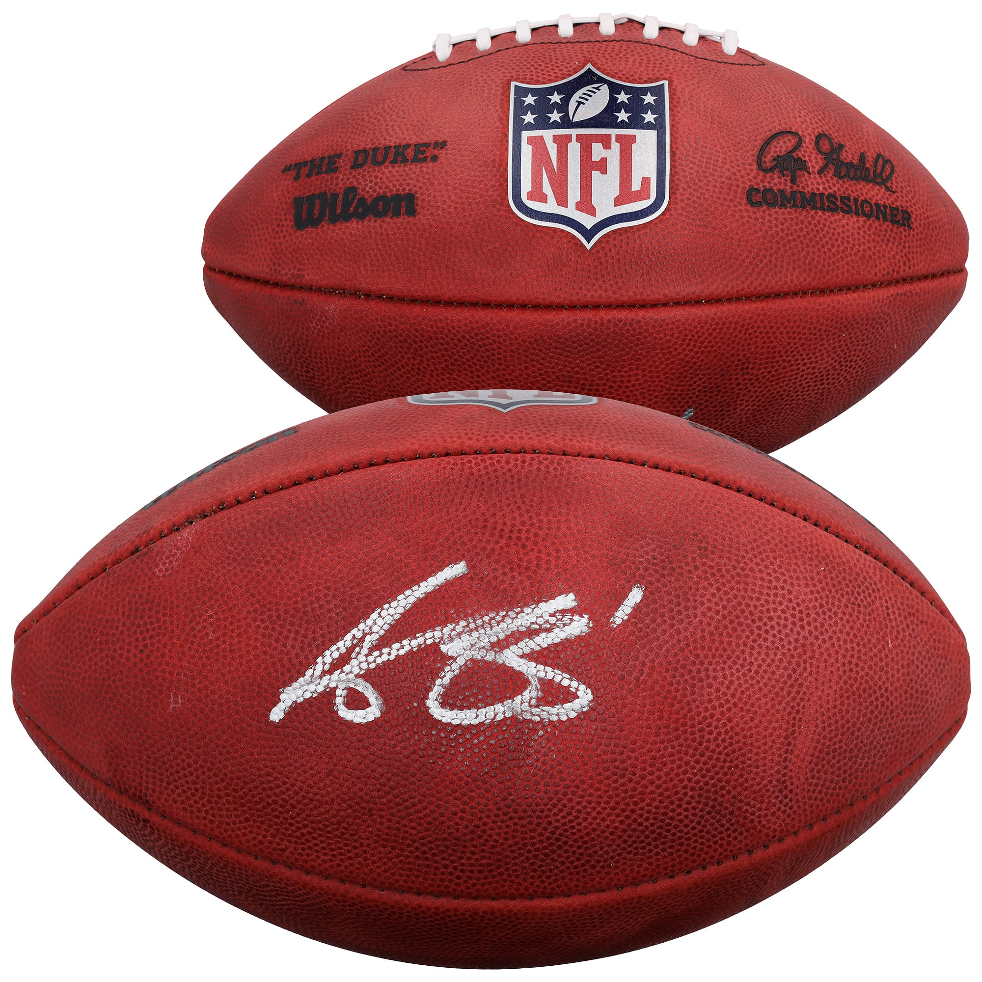 A.J. Brown New England Patriots Autographed Duke Full Color Football