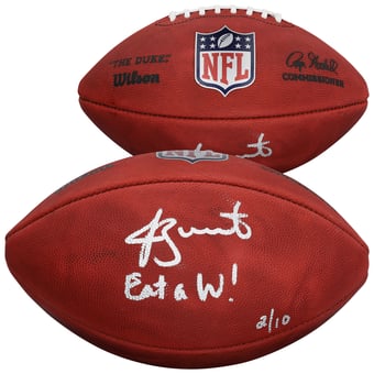 "Jameis Winston New York Giants Autographed Duke Full Color Football with ""Eat A W!"" Inscription - Limited Edition of 10"