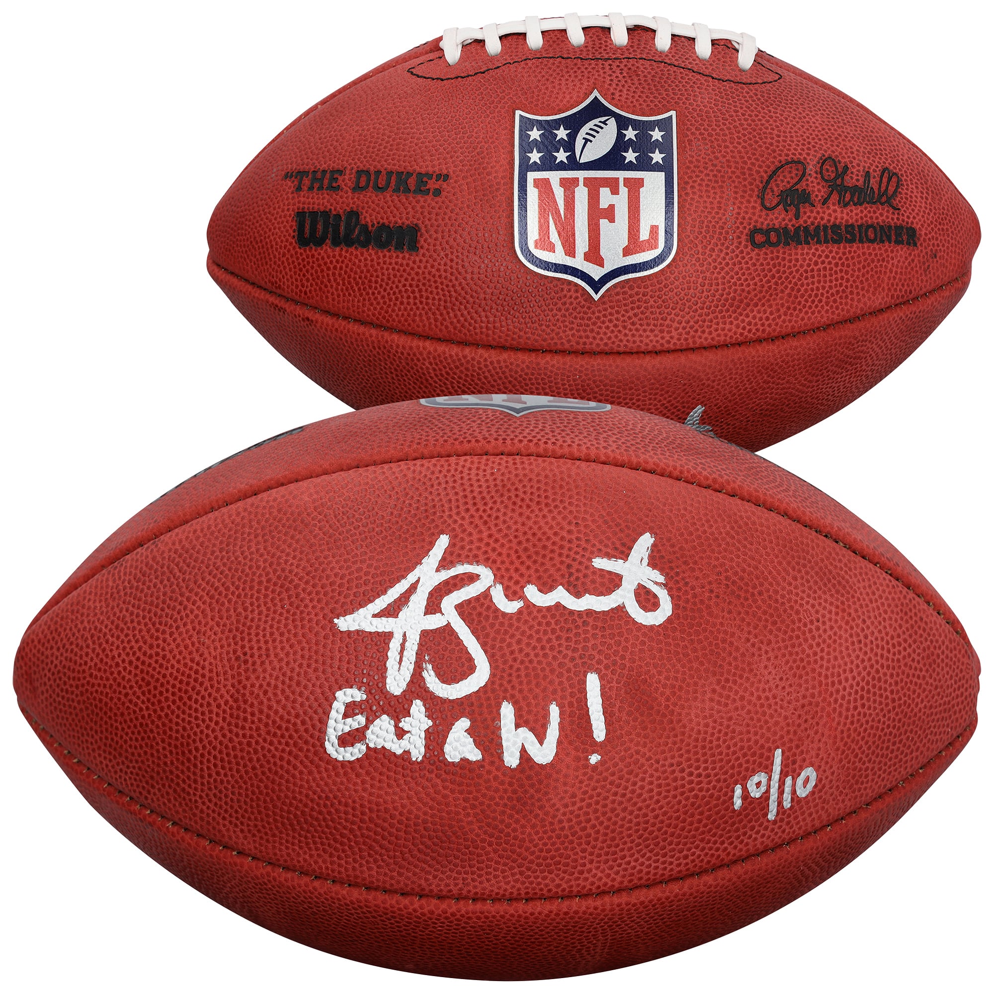 Jameis Winston New York Giants Autographed Duke Full Color Football with "Eat A W!" Inscription - Limited Edition #10/10