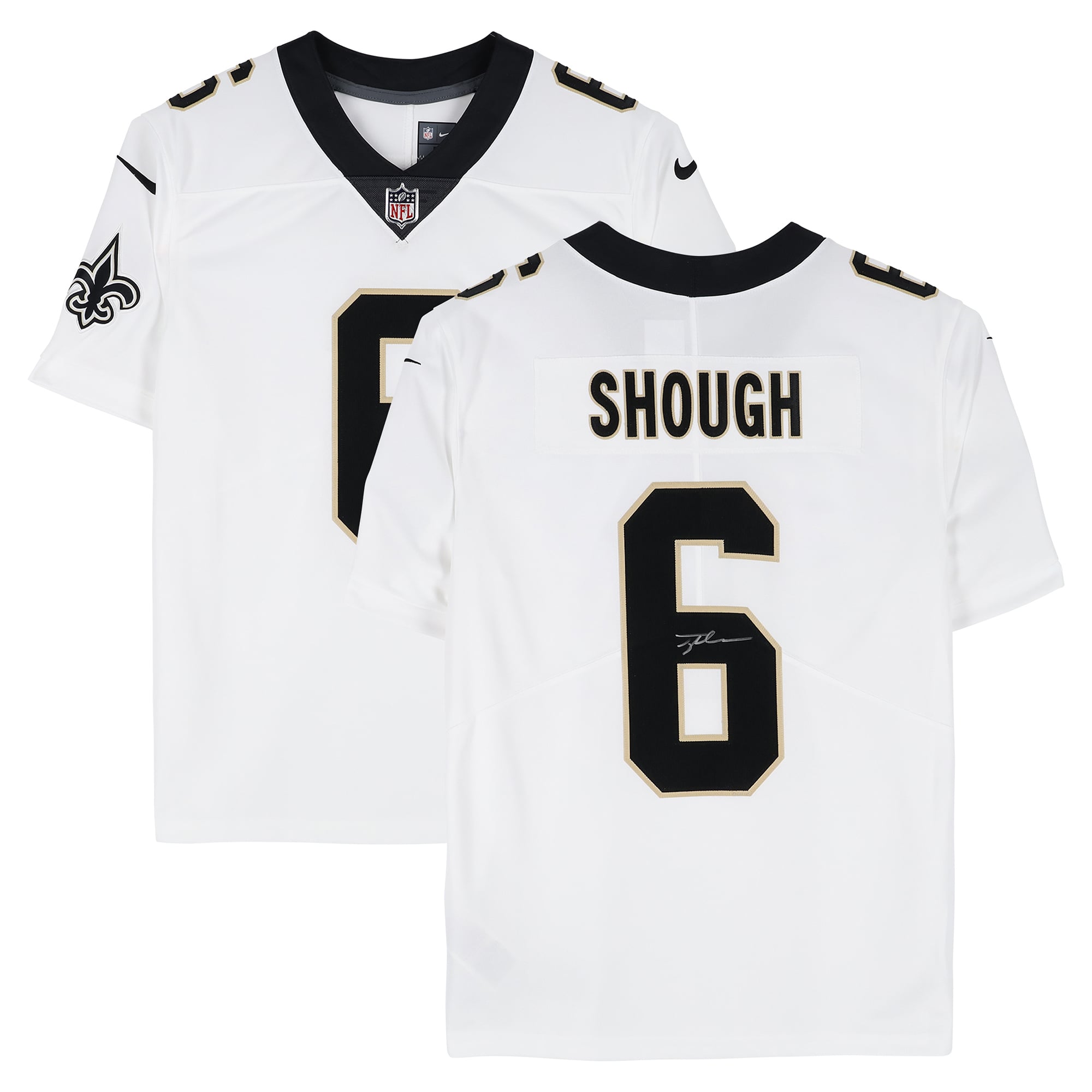 Tyler Shough New Orleans Saints Autographed Nike Vapor Untouchable Limited Jersey