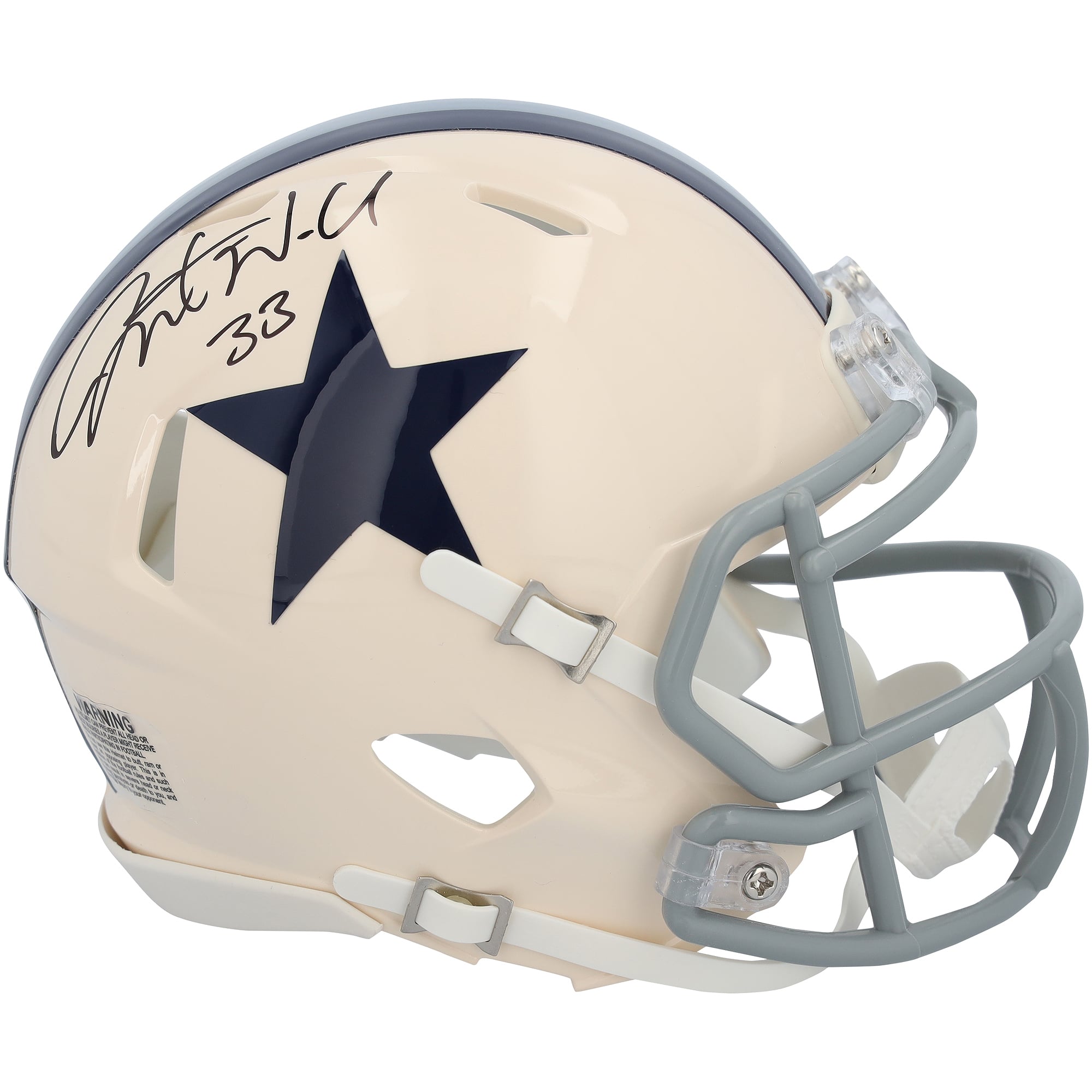 Javonte Williams Dallas Cowboys Autographed Riddell Retro Speed Mini Helmet