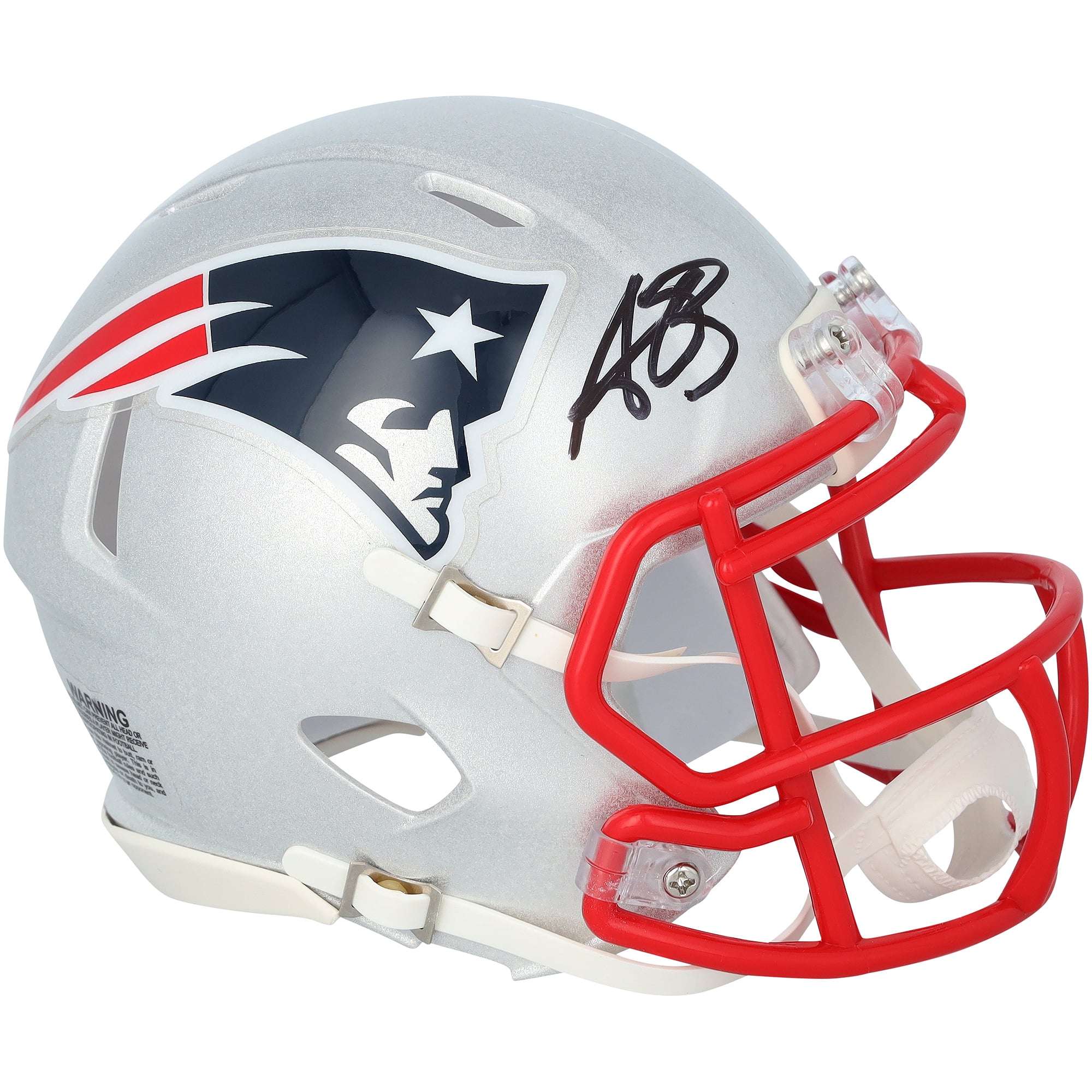 A.J. Brown New England Patriots Autographed Riddell Speed Mini Helmet