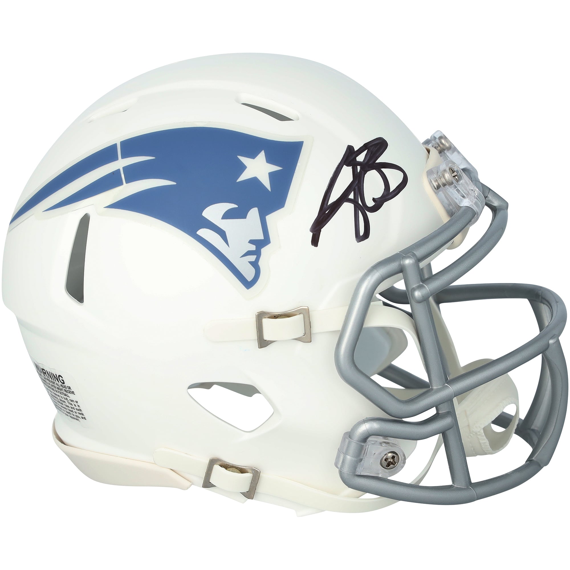 A.J. Brown New England Patriots Autographed Riddell Rivalry Speed Mini Helmet