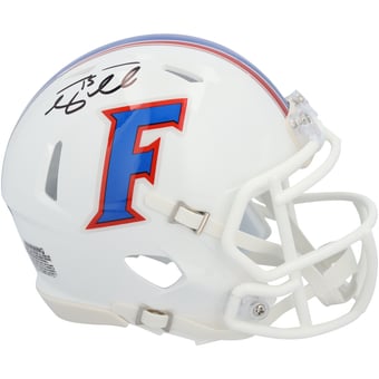 Tim Tebow Florida Gators Autographed Riddell 2015 White Speed Mini Helmet