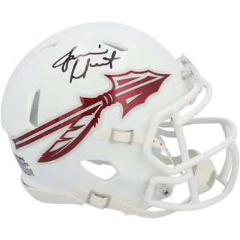 Jameis Winston Florida State Seminoles Autographed Riddell White Speed Mini Helmet