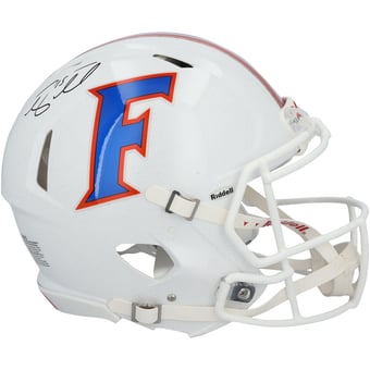 Tim Tebow Florida Gators Autographed Riddell 2015 White Speed Authentic Helmet