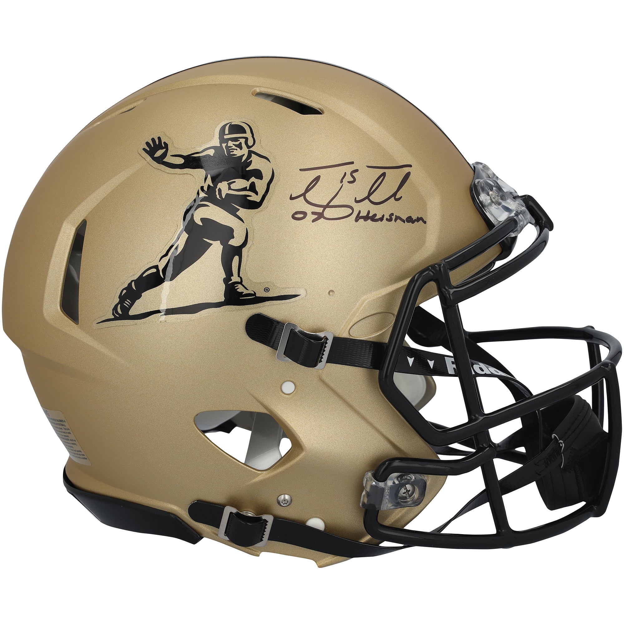 Tim Tebow Florida Gators Autographed Riddell Heisman Gold Speed Authentic Helmet with "07 Heisman" Inscription