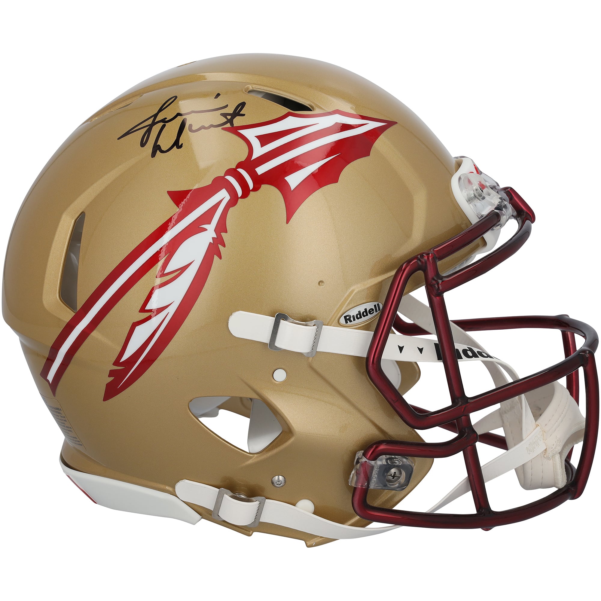 Jameis Winston Florida State Seminoles Autographed Riddell 2022 Gold Speed Authentic Helmet