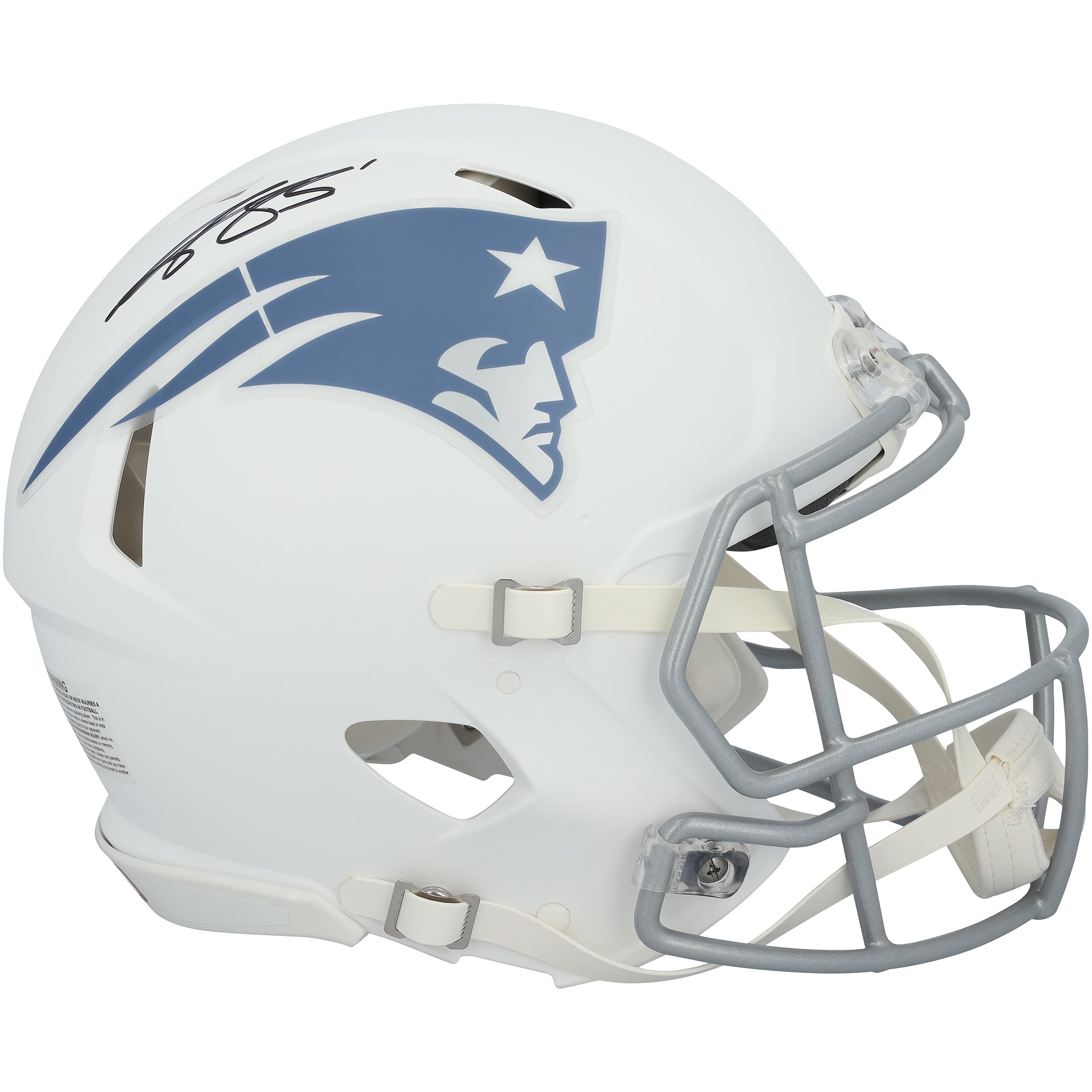 A.J. Brown New England Patriots Autographed Riddell Rivalry Speed Authentic Helmet
