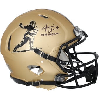 Jameis Winston Florida State Seminoles Autographed Riddell Heisman Gold Speed Replica Helmet with "2013 Heisman" Inscription
