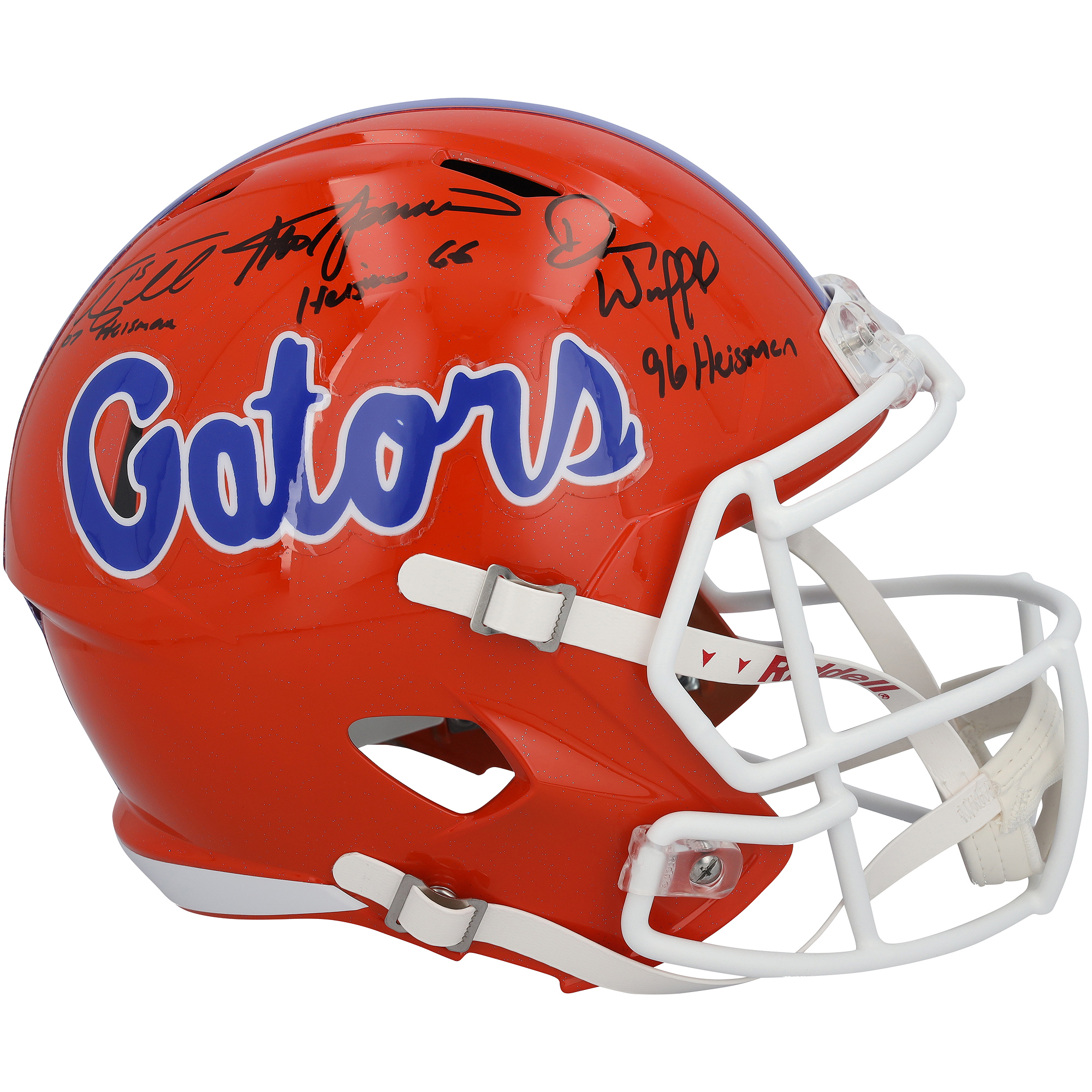 Tim Tebow, Steve Spurrier & Danny Wuerffel Florida Gators Autographed Riddell Speed Replica Helmet with Multiple Inscriptions