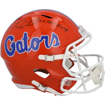 "Tim Tebow Florida Gators Autographed Riddell Speed Replica Helmet with ""2x BCS Champ"" Inscription"