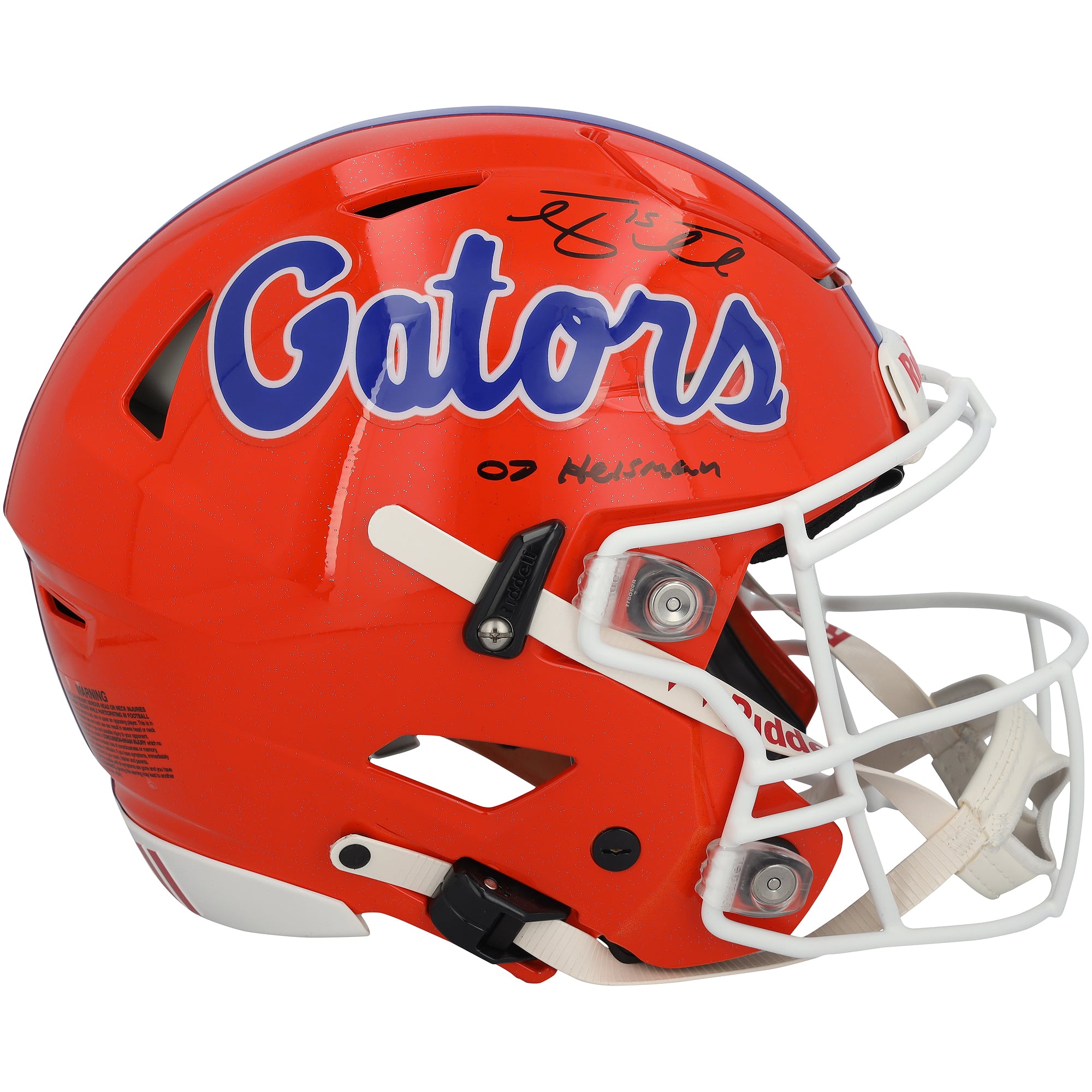 Tim Tebow Florida Gators Autographed Riddell Speed Flex Authentic Helmet with "07 Heisman" Inscription