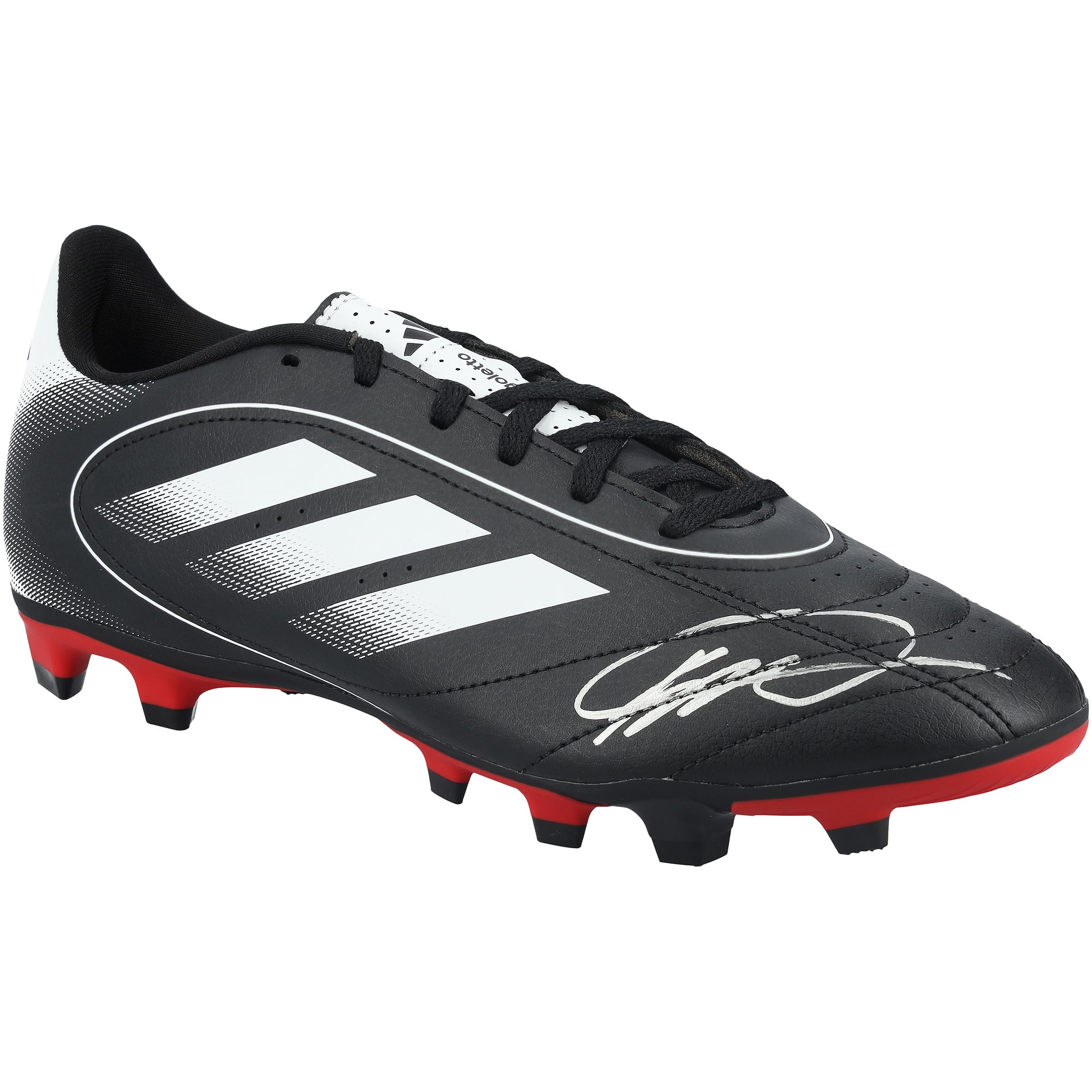 Kaká Brazil National Team Autographed adidas Goletto IX Black/White/Scarlett Cleat