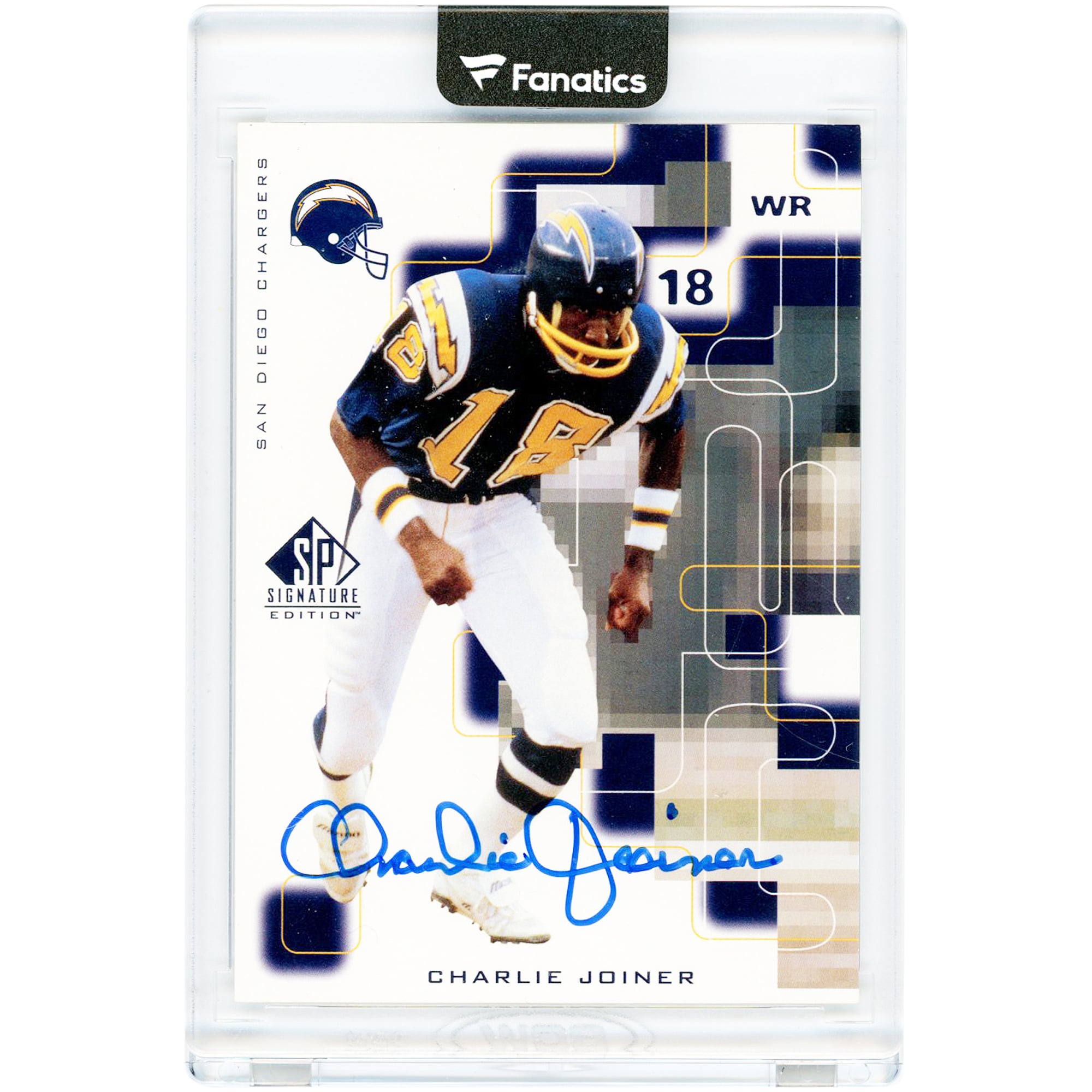 Charlie Joiner San Diego Chargers Autographed 1999 Upper Deck SP Signature Edition #CJ Card. rookie card picture