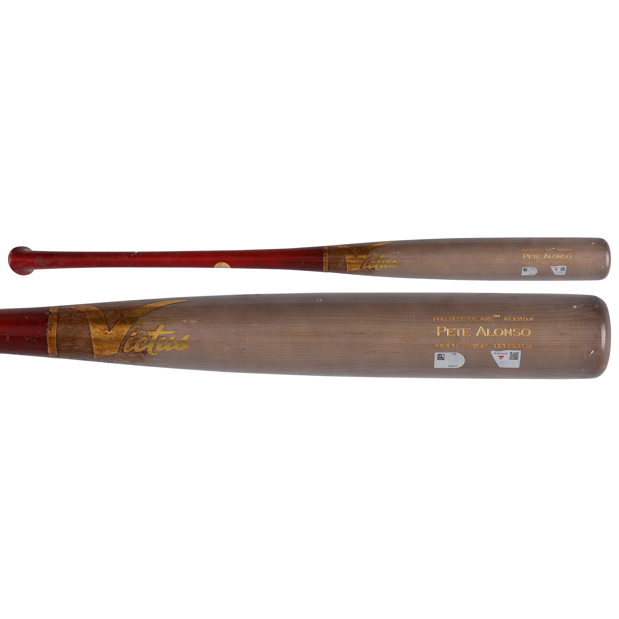 Pete Alonso Baltimore Orioles Game-Used Gray/Red Victus Broken Bat vs. Miami Marlins on May 5th, 2026