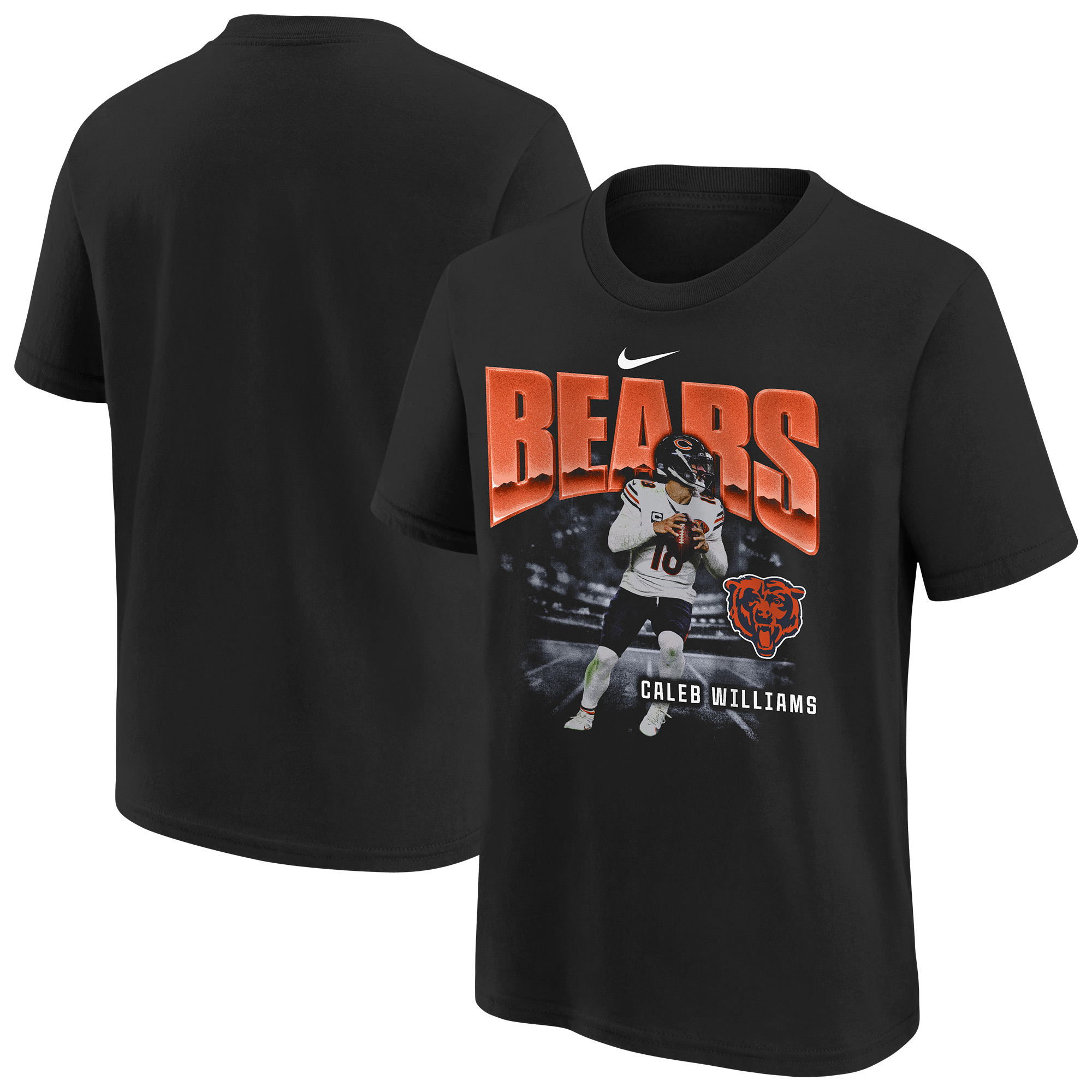 Youth Nike Caleb Williams Black Chicago Bears Oversized Player T-Shirt