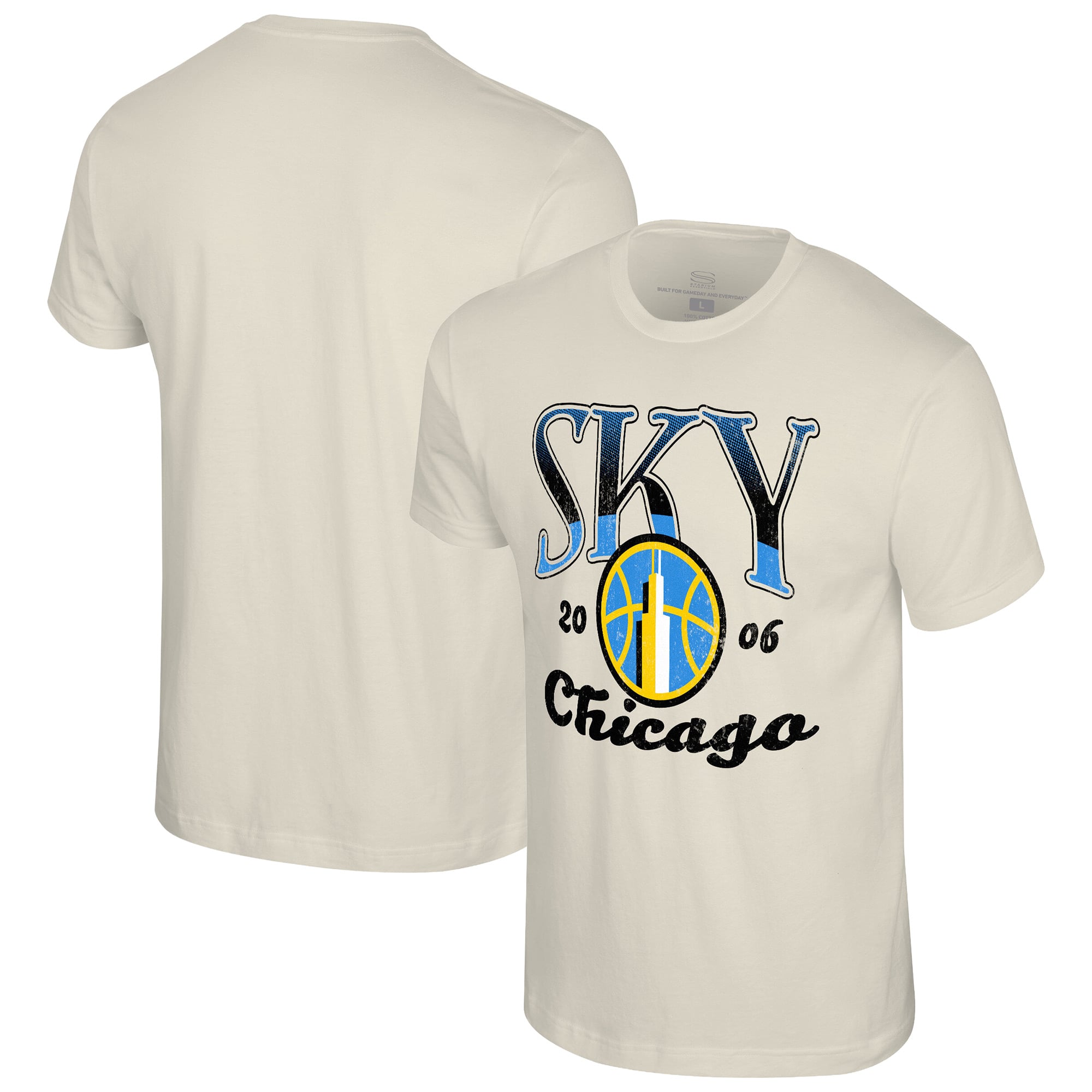 Unisex Stadium Essentials Natural Chicago Sky Sky High T-Shirt