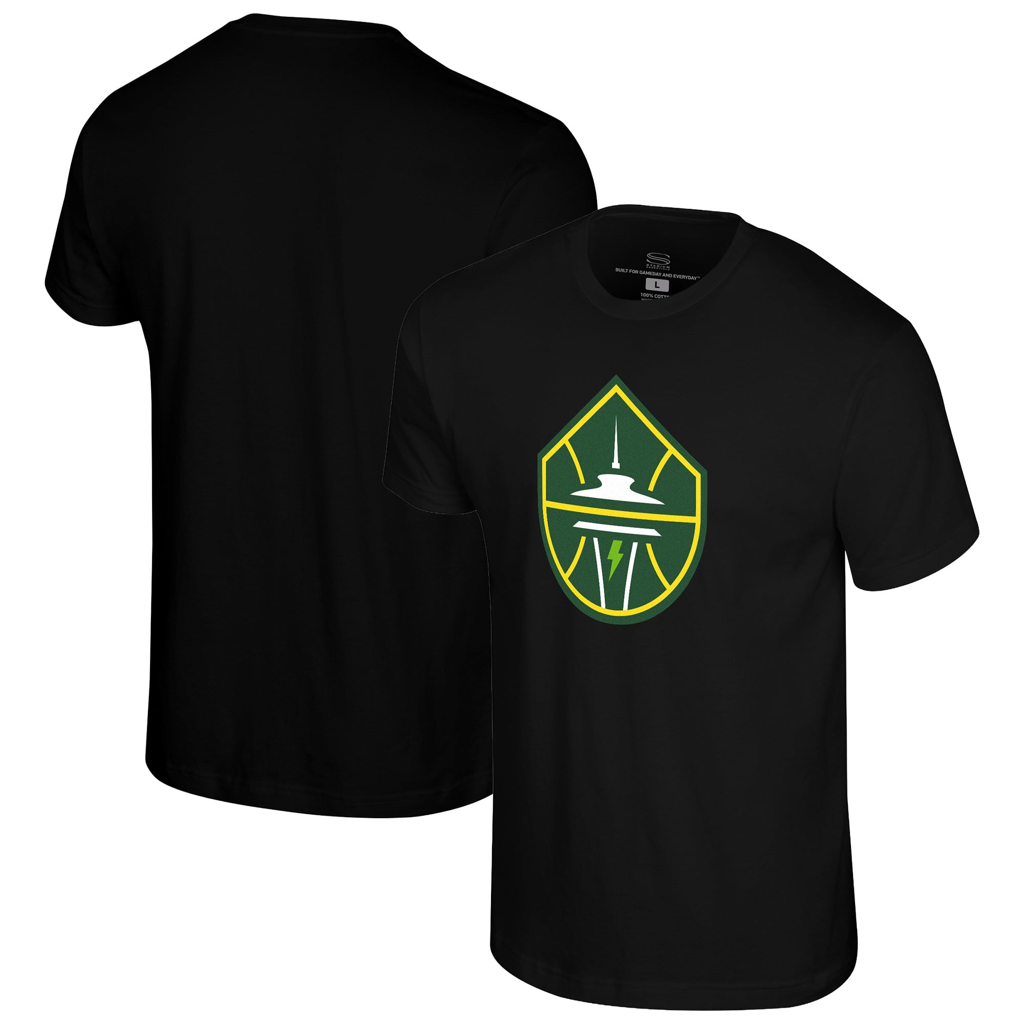 Unisex Stadium Essentials Black Seattle Storm Origins Color Logo T-Shirt