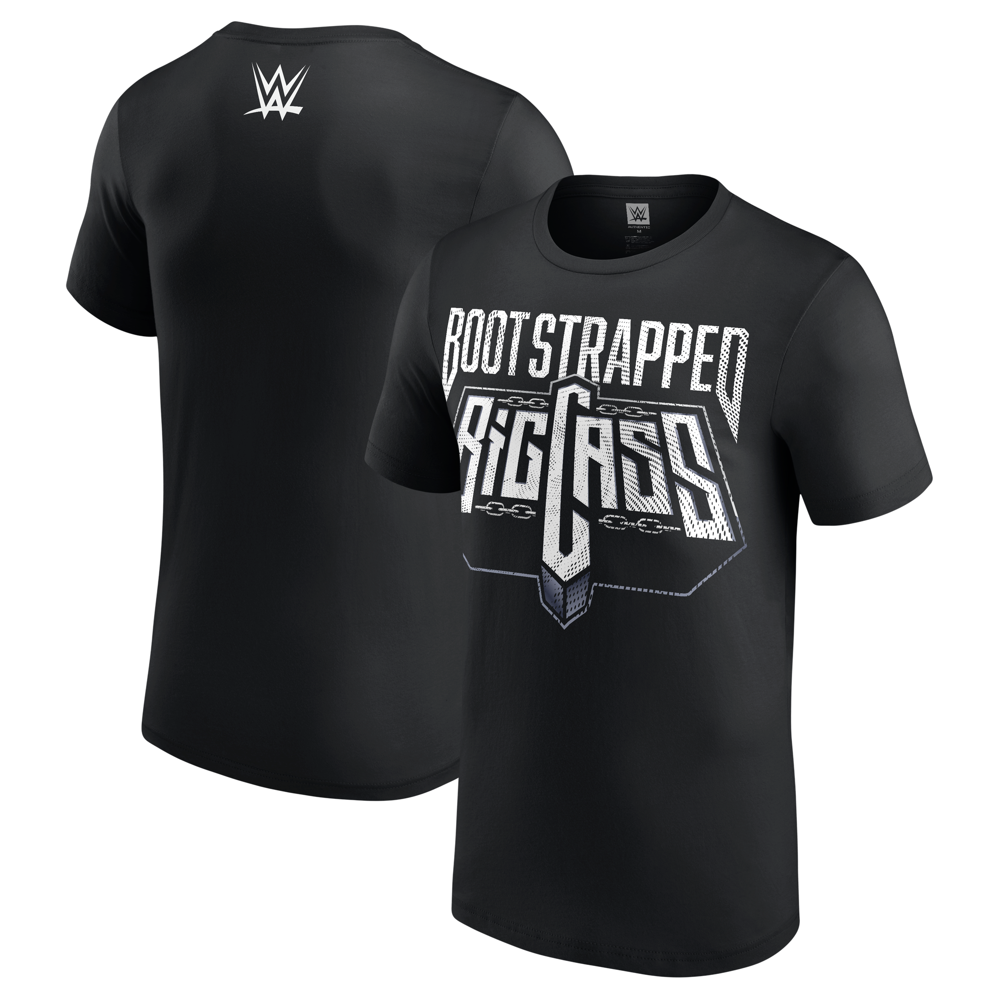 Men's Black Big Cass Boots Strapped T-Shirt