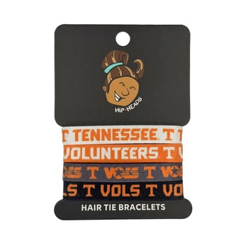 Hip Heads  Tennessee Volunteers Four-Pack of Hair Tie Bracelets