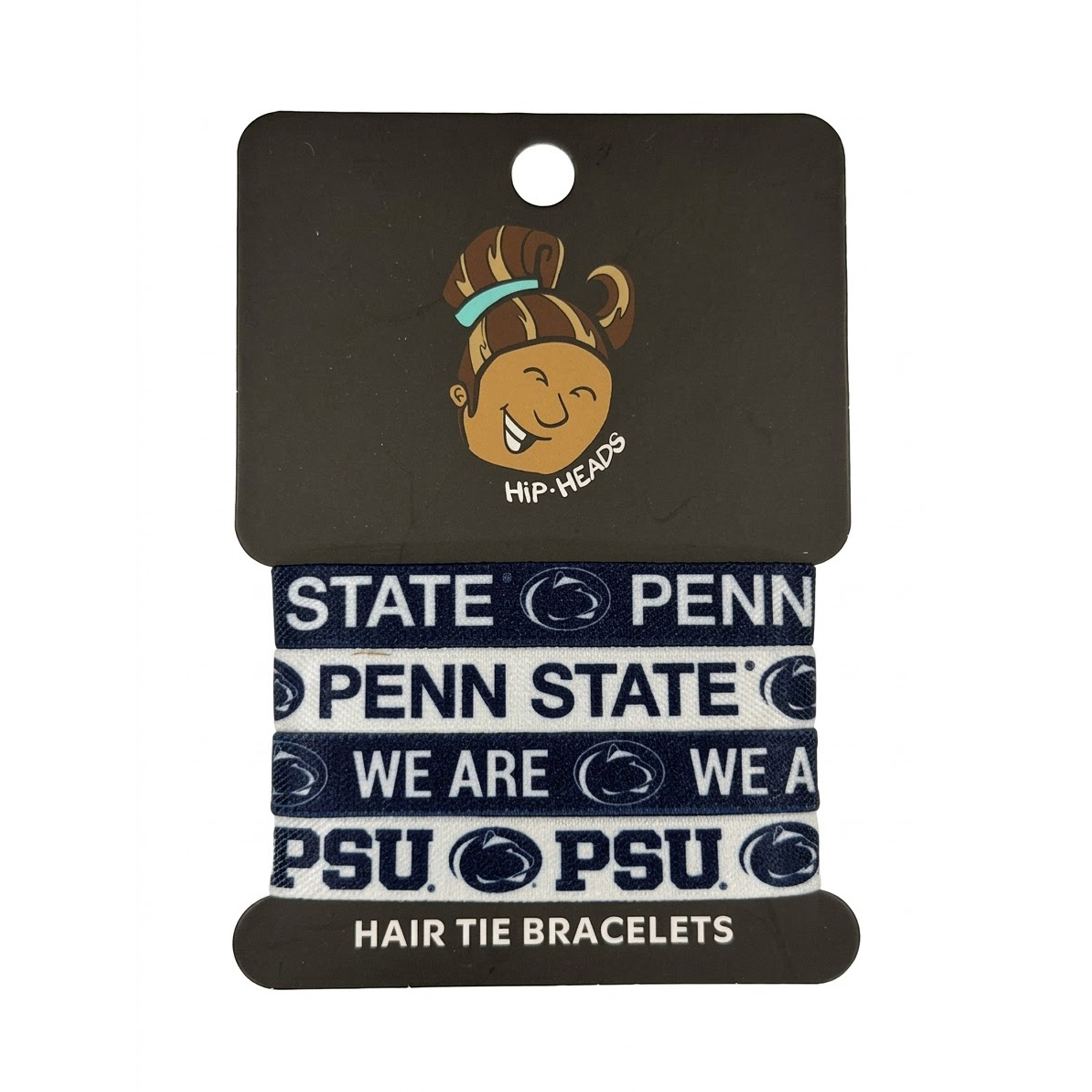 Hip Heads  Penn State Nittany Lions Four-Pack of Hair Tie Bracelets
