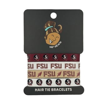 Hip Heads  Florida State Seminoles Four-Pack of Hair Tie Bracelets