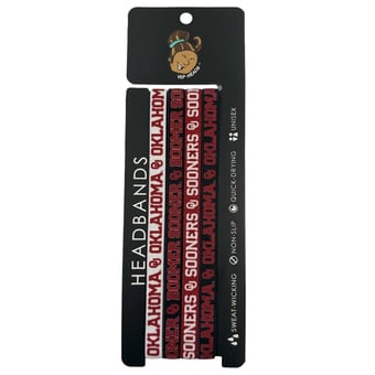 Hip Heads  Oklahoma Sooners Four-Pack of Thin Headbands