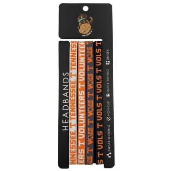 Hip Heads  Tennessee Volunteers Four-Pack of Thin Headbands