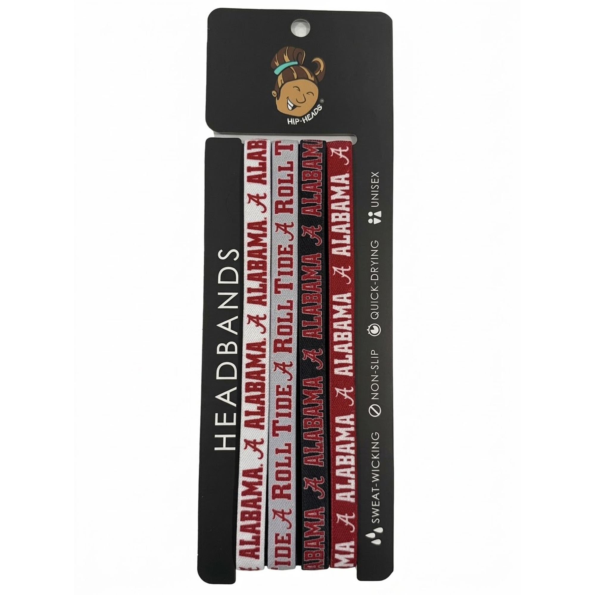 Hip Heads  Alabama Crimson Tide Four-Pack of Thin Headbands