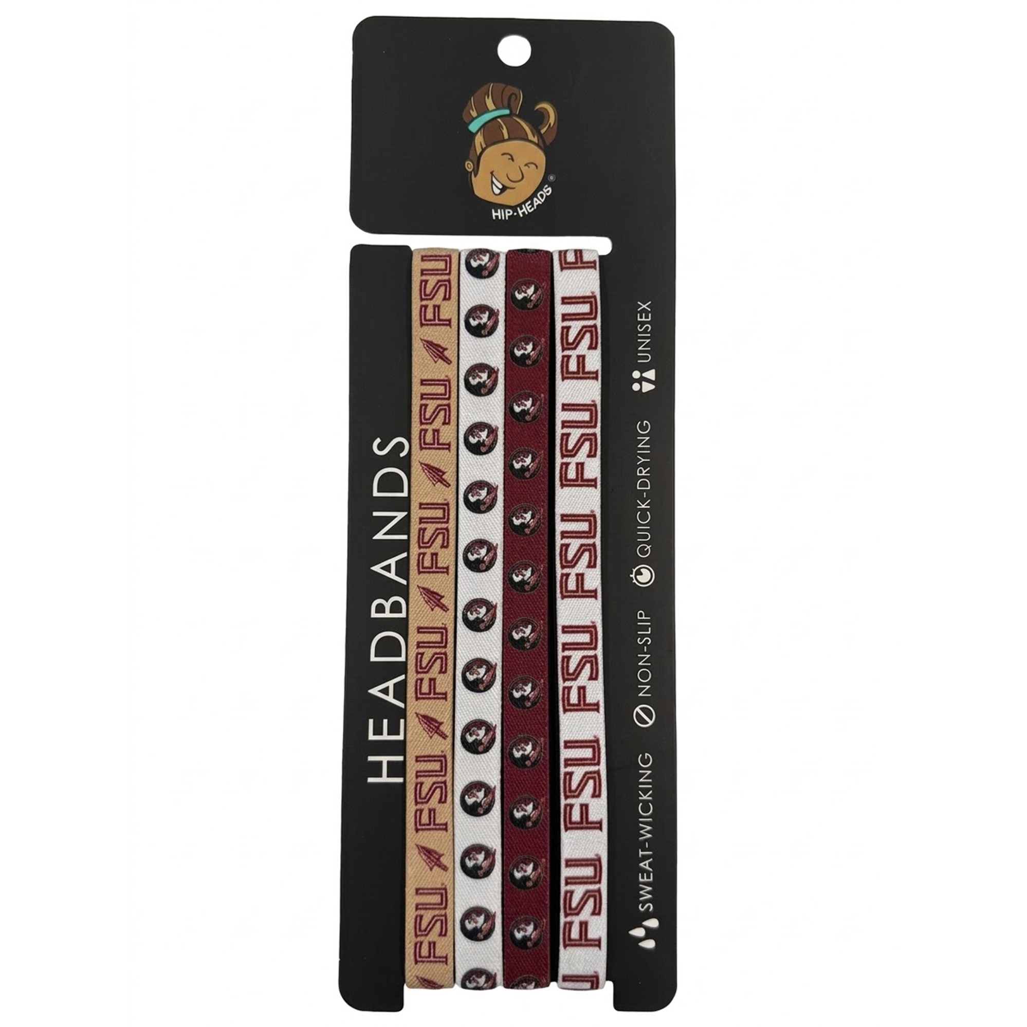 Hip Heads  Florida State Seminoles Four-Pack of Thin Headbands