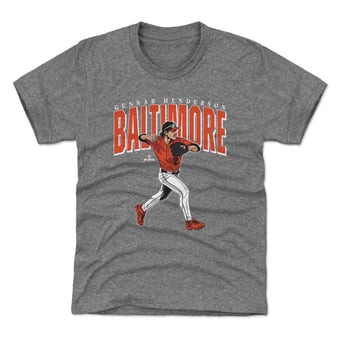 Youth 500 Level Gunnar Henderson Gray Big Time T-Shirt
