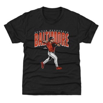 Youth 500 Level Gunnar Henderson Black Big Time T-Shirt