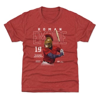 Youth 500 Level Roman Anthony Red Roman Helmet T-Shirt