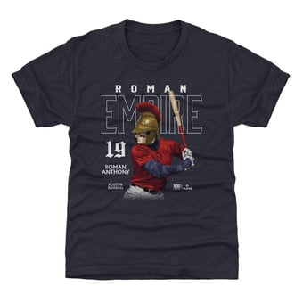 Youth 500 Level Roman Anthony Navy Roman Helmet T-Shirt