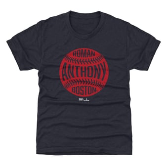 Youth 500 Level Roman Anthony Navy Vintage Baseball T-Shirt
