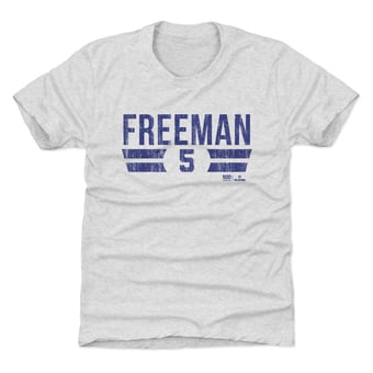 Youth 500 Level Freddie Freeman Ash Font T-Shirt
