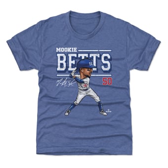 Youth 500 Level Mookie Betts Royal Cartoon T-Shirt