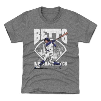 Youth 500 Level Mookie Betts Gray Field T-Shirt