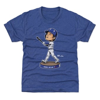 Youth 500 Level Shohei Ohtani Royal Bobblehead T-Shirt