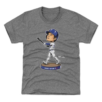 Youth 500 Level Shohei Ohtani Gray Bobblehead T-Shirt