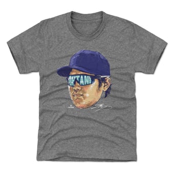 Youth 500 Level Shohei Ohtani Gray Sunglasses T-Shirt
