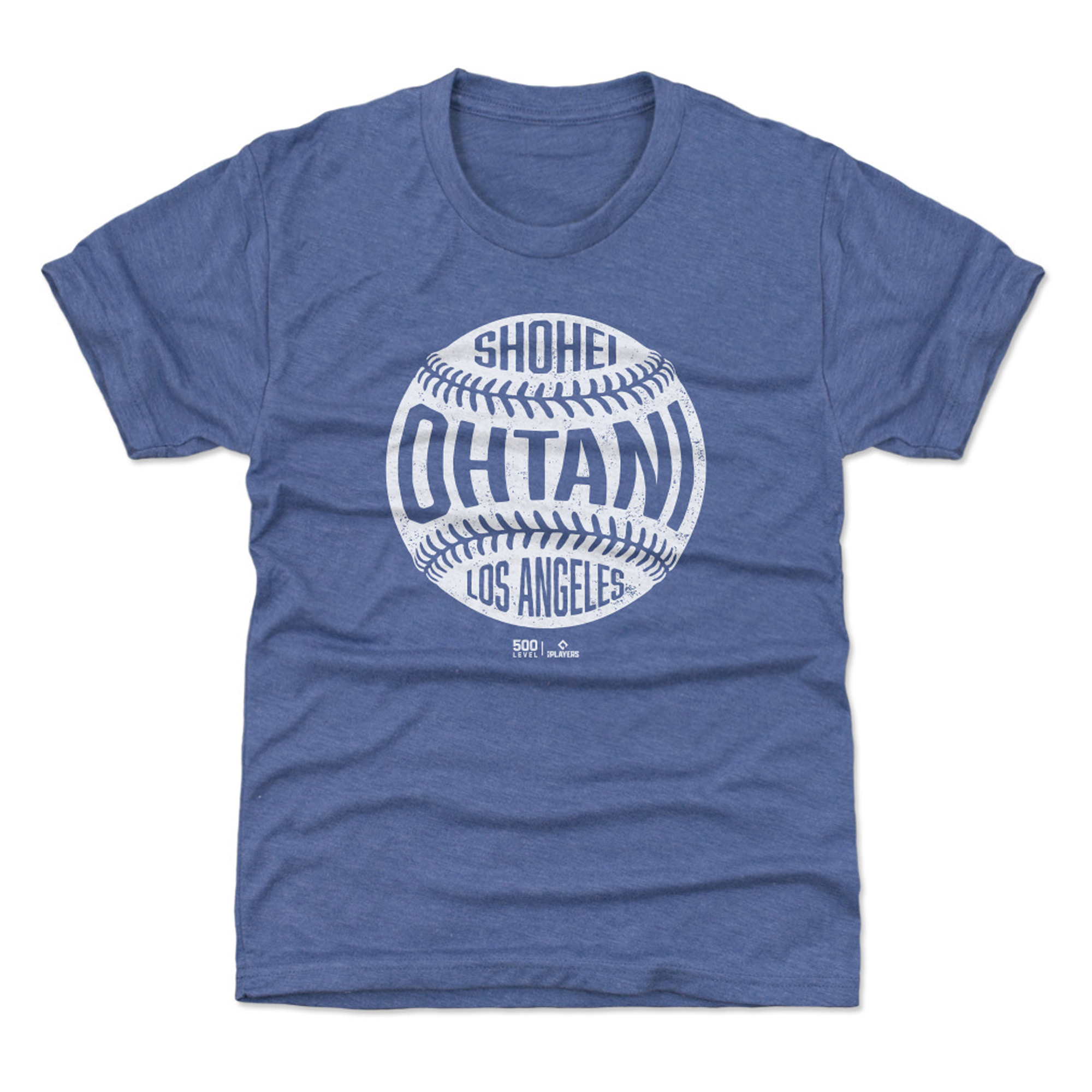 Youth 500 Level Shohei Ohtani Royal Vintage Baseball T-Shirt Youth 500 Level Shohei Ohtani Royal Vintage Baseball T-Shirt