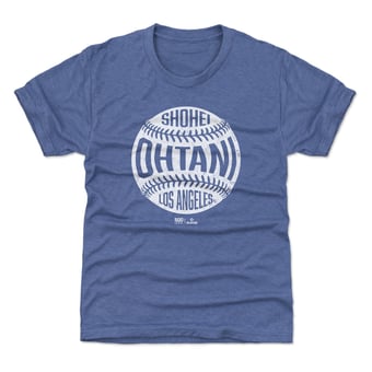 Youth 500 Level Shohei Ohtani Royal Vintage Baseball T-Shirt