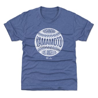 Youth 500 Level Yoshinobu Yamamoto Royal Vintage Baseball T-Shirt