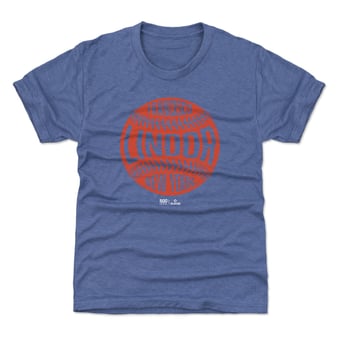 Youth 500 Level Francisco Lindor Royal Vintage Baseball T-Shirt