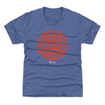Youth 500 Level Juan Soto Royal Vintage Baseball T-Shirt